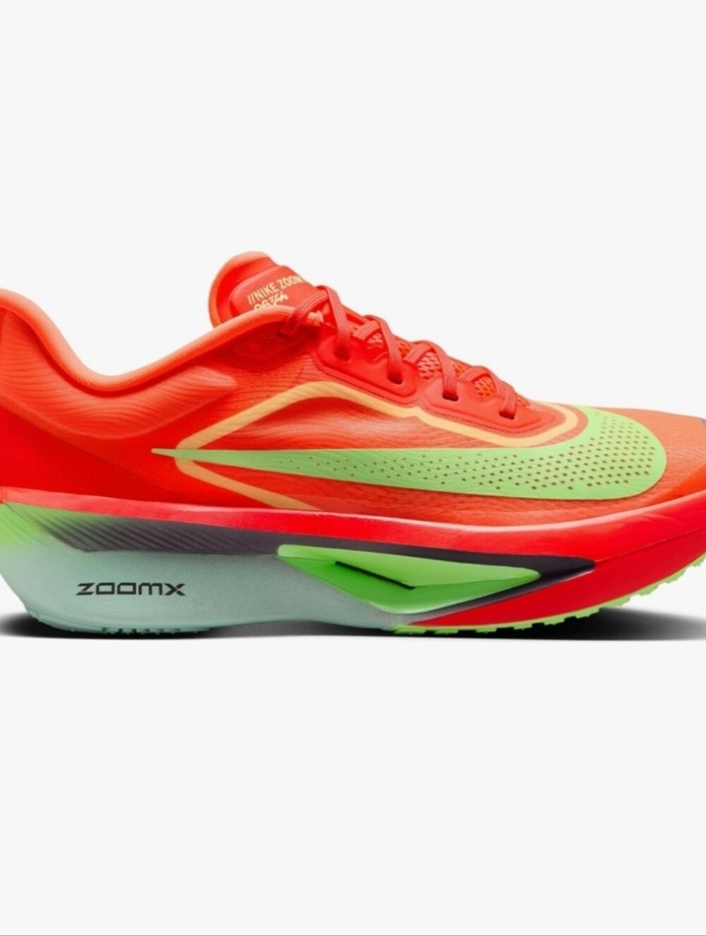 Nike Womens ZOOM FLY 6 BRIGHT/ CRIMSON/LIME